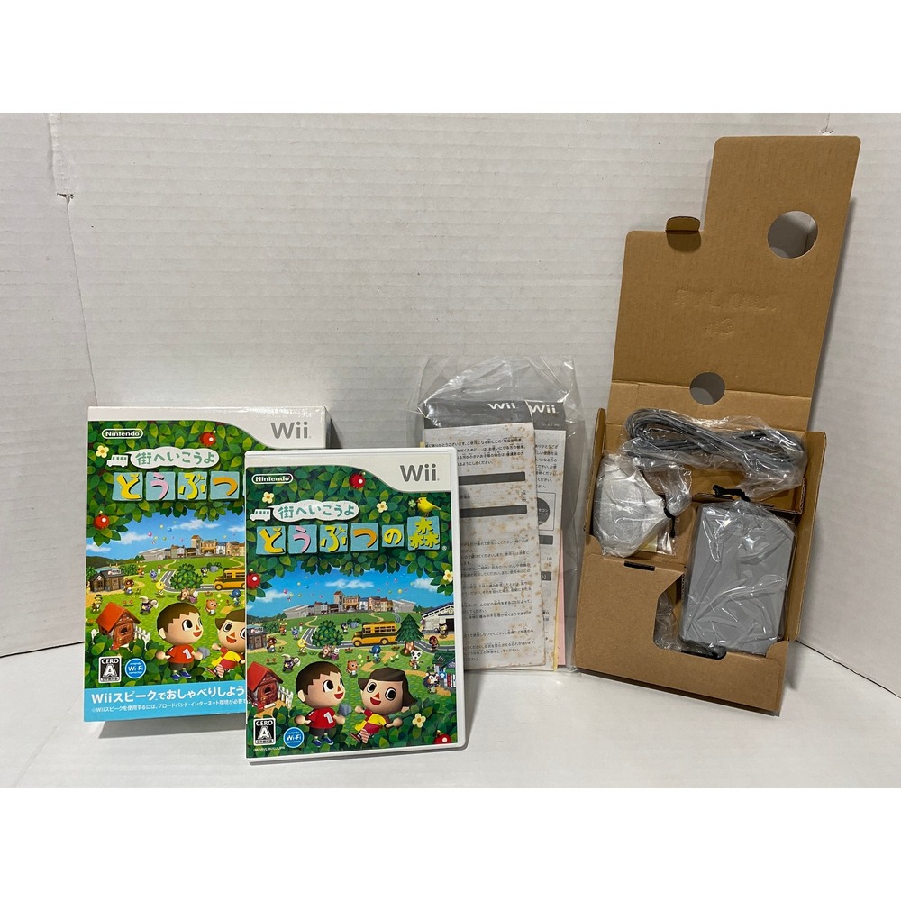Nintendo Animal Crossing City Folk Wii Japanese Import Wii Speak Bundle NTSC-J